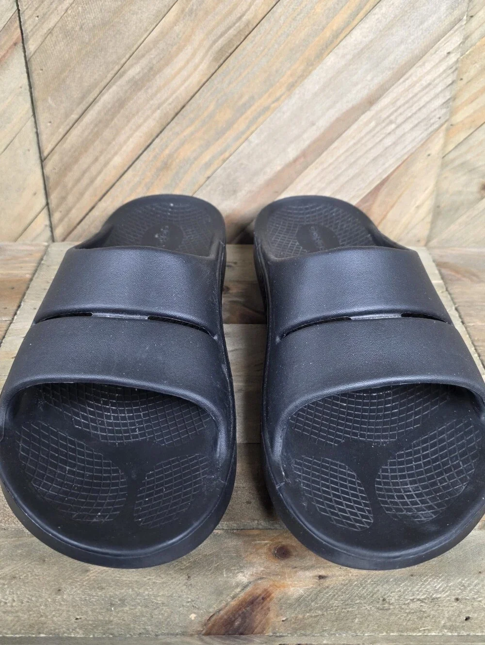 Oofos OOahh Recovery Slides Mens Comfort Sandals Size 11 Black Womens 13